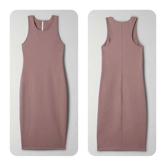 Women's Aritzia- The Babaton Group ARIANE Bodycon Dress Shadow Mauve Size Medium - Picture 1 of 10